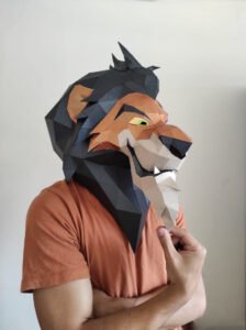 SCAR PRINTABLE MASK COSTUME