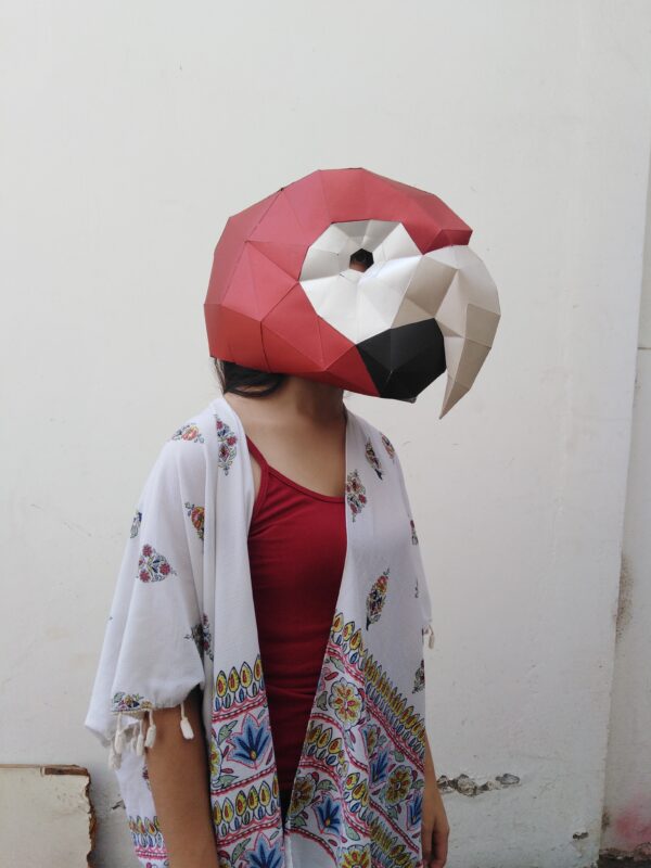 Máscara Perico DIY papercraft - Imagen 2