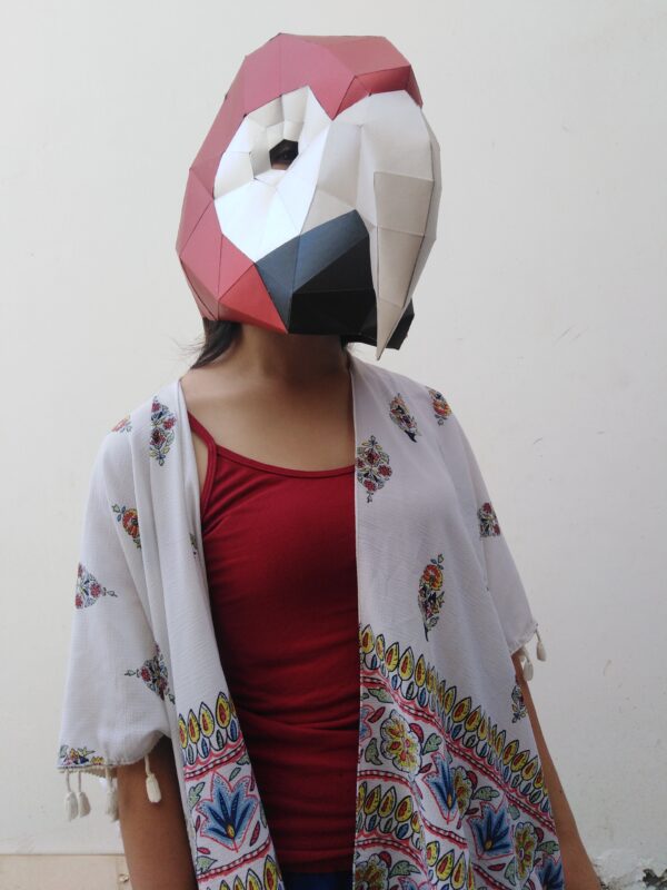 Máscara Perico DIY papercraft - Imagen 3