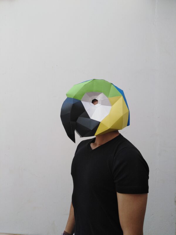 Máscara Perico DIY papercraft - Imagen 4