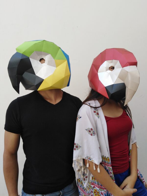 Máscara Perico DIY papercraft