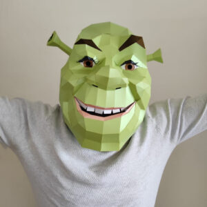 Sherk papercraft Mask