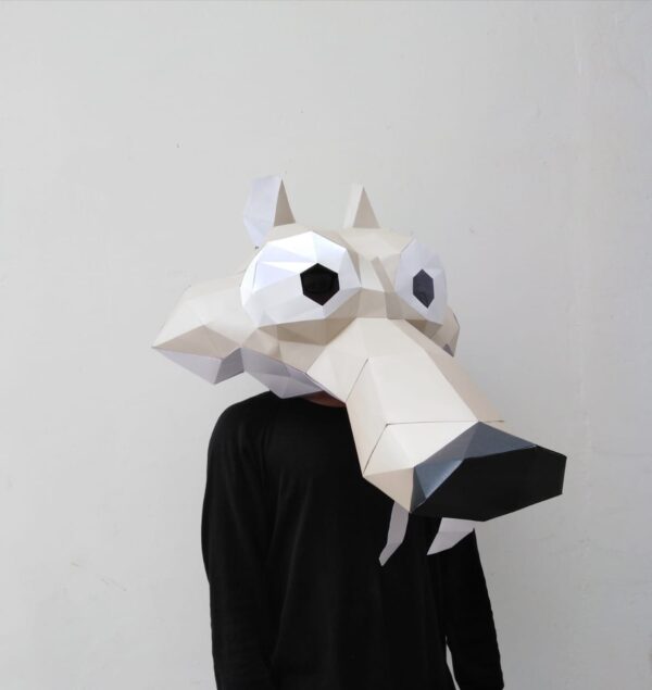 Scrat ICE AGE PAPERCRAFT MASK HALLOWEEN - Imagen 2