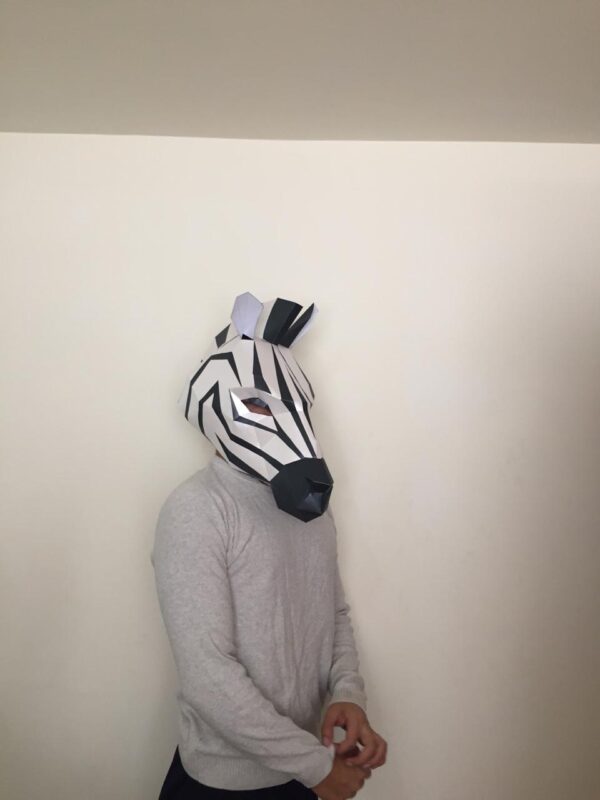 Cebra mask halloween - Imagen 4