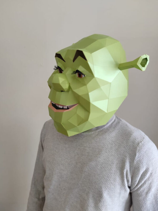 Sherk papercraft Mask - Imagen 3