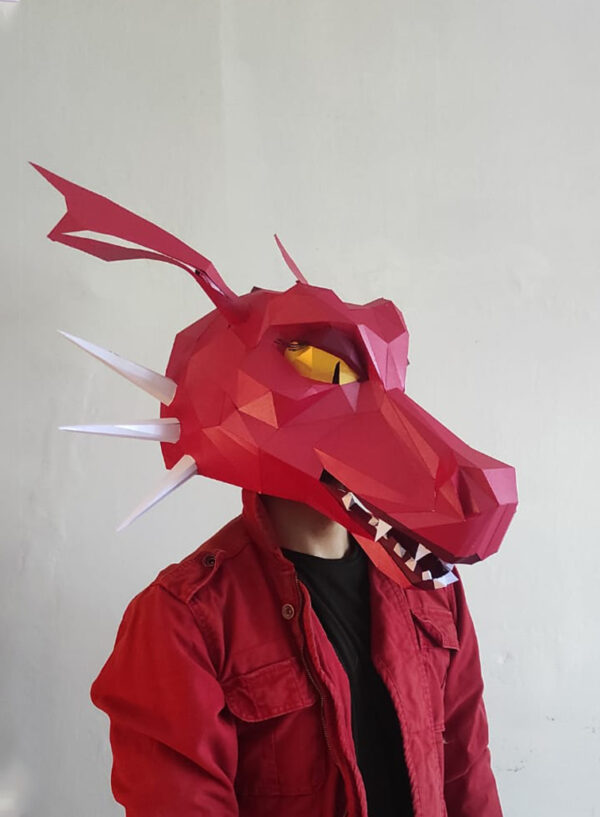 Dragona Shrek mask papercraft - Imagen 3