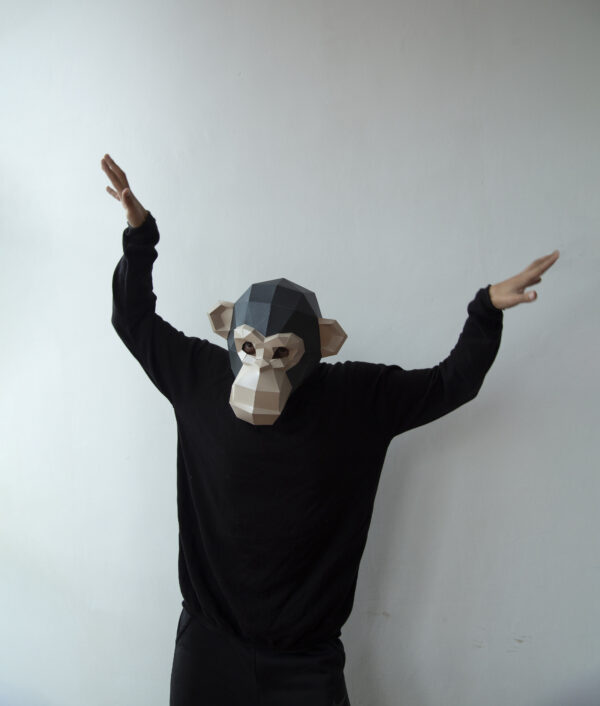 Chimpancé Halloween costume - Monkey mask - Imagen 4