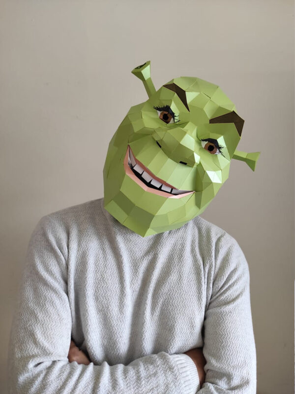 Sherk papercraft Mask - Imagen 4
