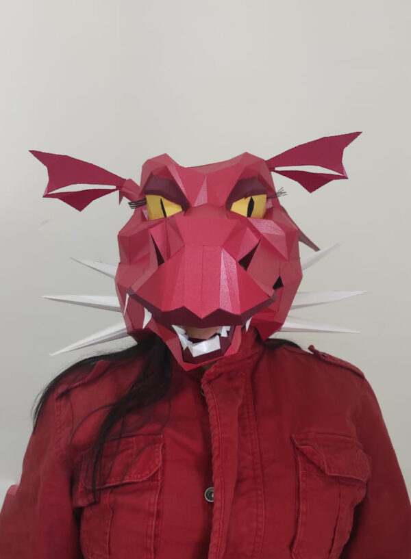 Dragona Shrek mask papercraft - Imagen 4