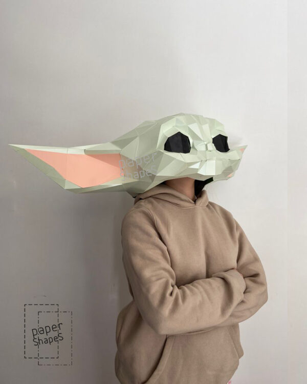 GROGU MASK halloween papercraft DIY - Imagen 5