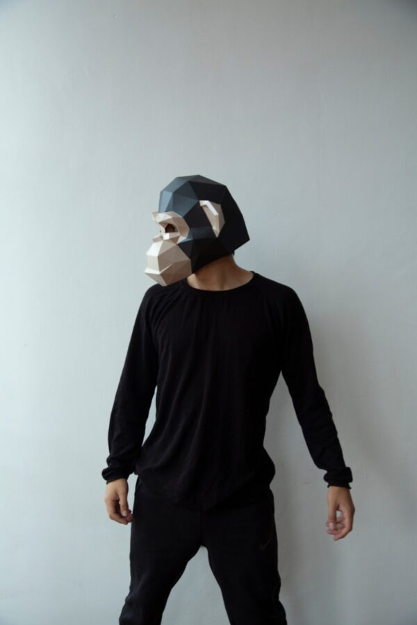 Chimpancé Halloween costume - Monkey mask - Imagen 3