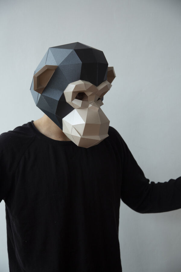 Chimpancé Halloween costume - Monkey mask - Imagen 2