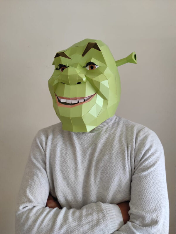 Sherk papercraft Mask - Imagen 5