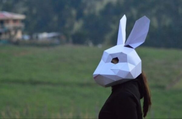RABBIT HALLOWEEN MASK - CONEJO COSTUME - Imagen 3