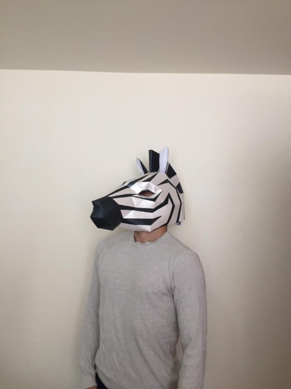 Cebra mask halloween - Imagen 2