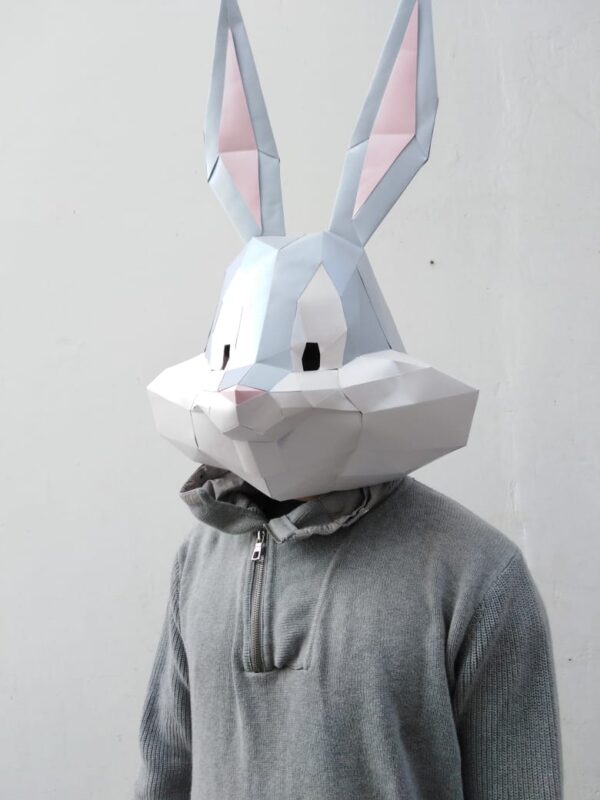 BUGS BUNNY mask Papercraft Halloween - Imagen 3