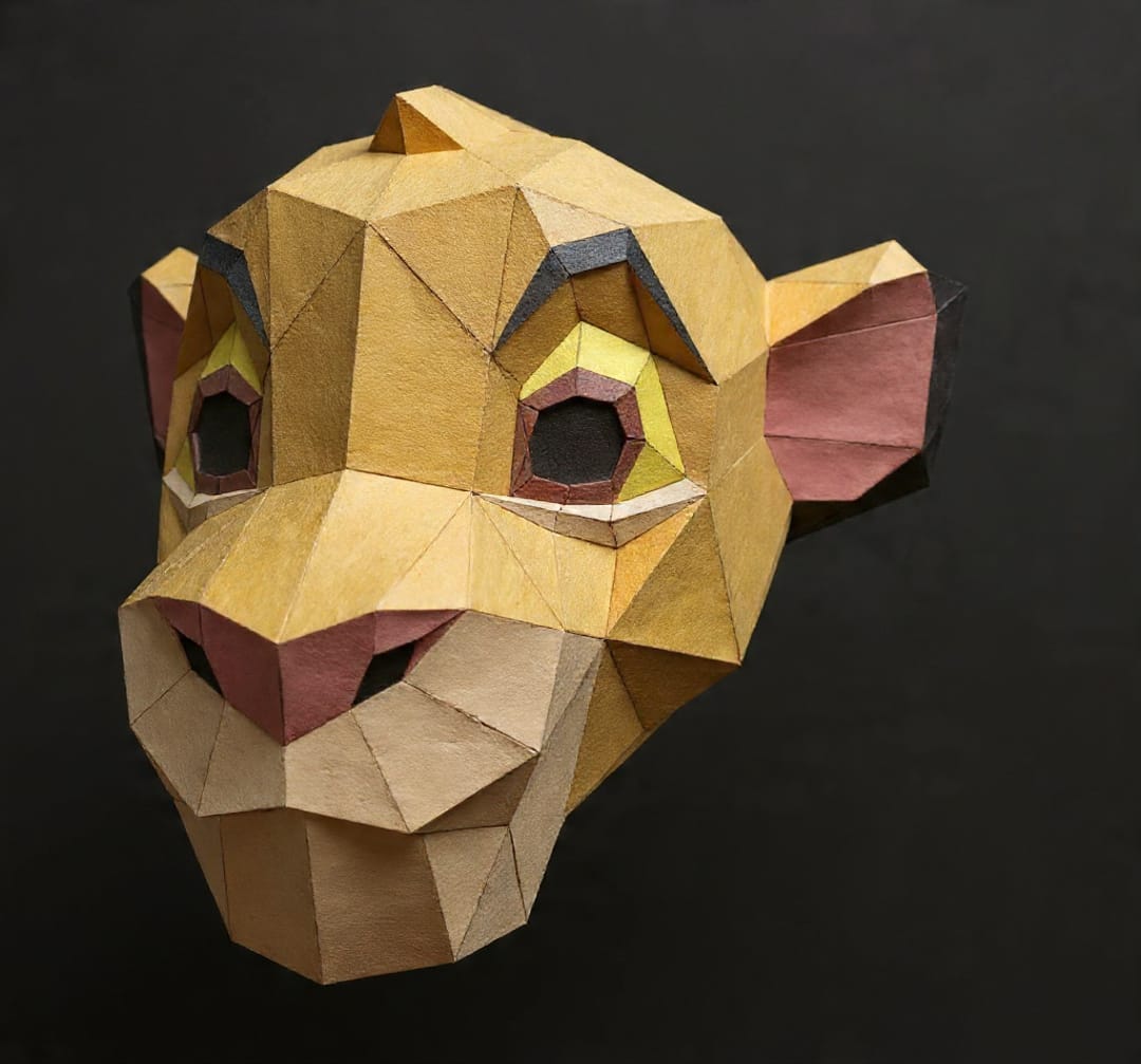 SIMBA HALLOWEEN PRINTABLE MASK - Imagen 4