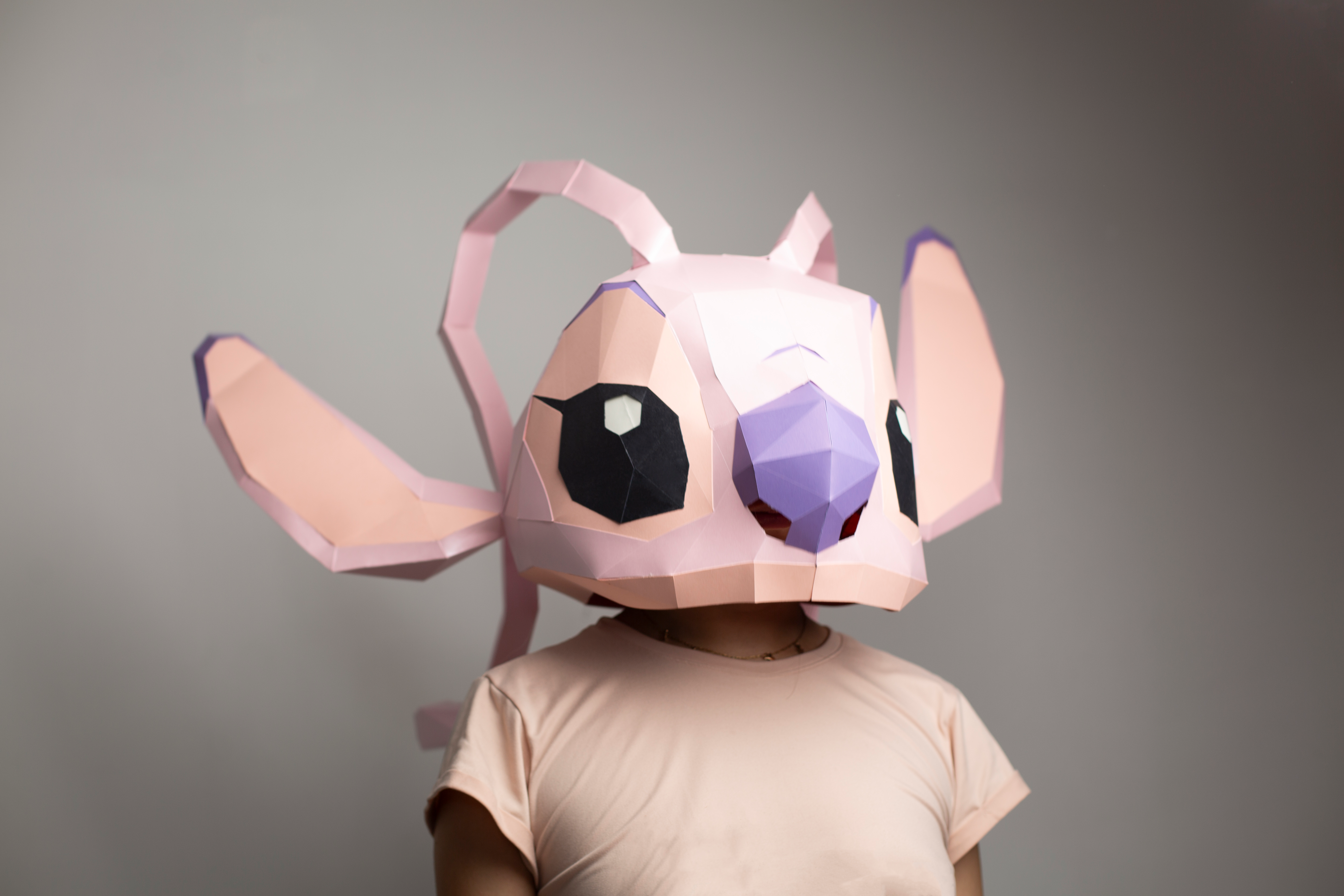 Angel mask papercraft Lilo y Stitch