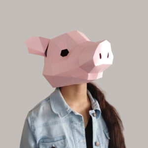 PIG HALLOWEEN MASK  -  CERDO MÁSCARA DIY