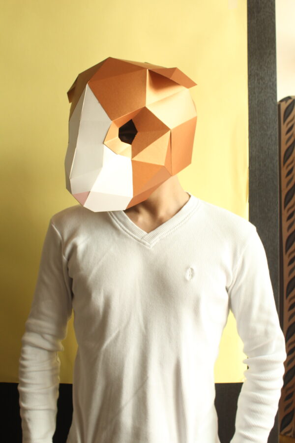 GUINEA PIG HALLOWEEN MASK - cuy costume - Imagen 3