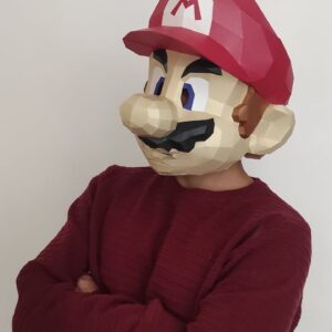 MARIO BROS máscara Halloween Papercraft