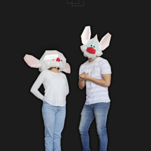 PINKY mask papercraft HALLOWEEN