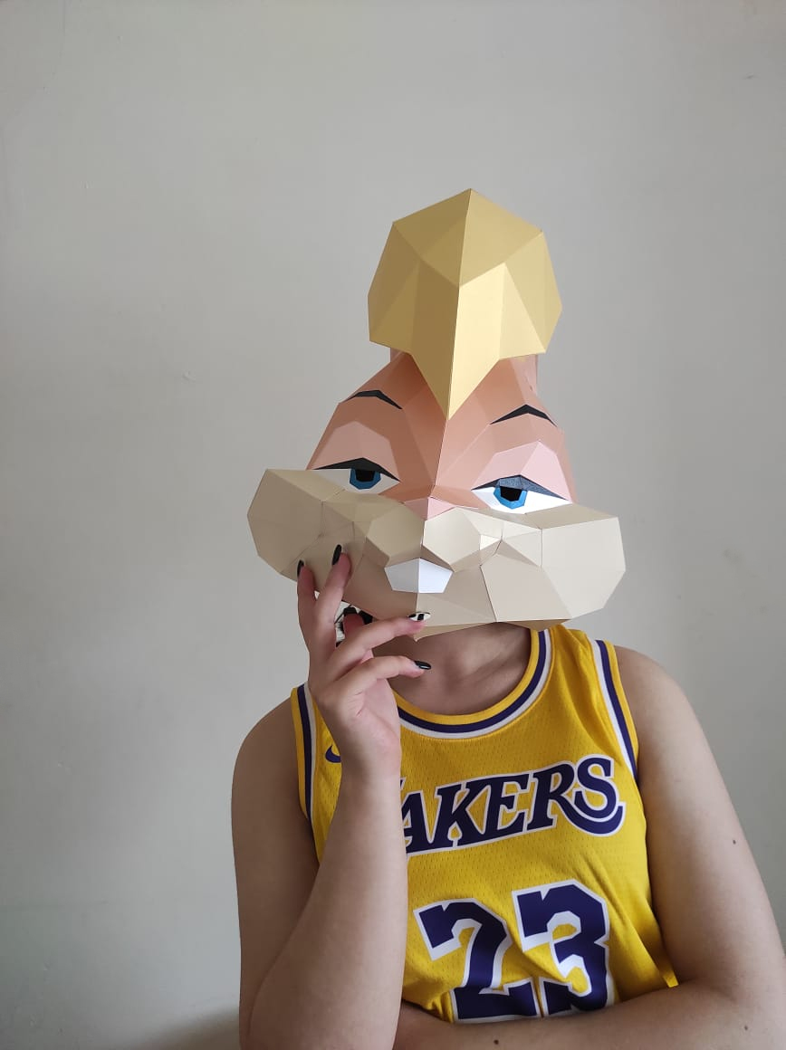 LOLA BUNNY PAPERCRAFT MASK - Imagen 2