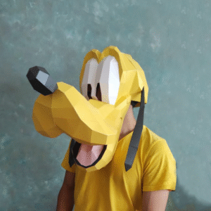 PLUTO PAPERCRAFT HALLOWEEN MASK
