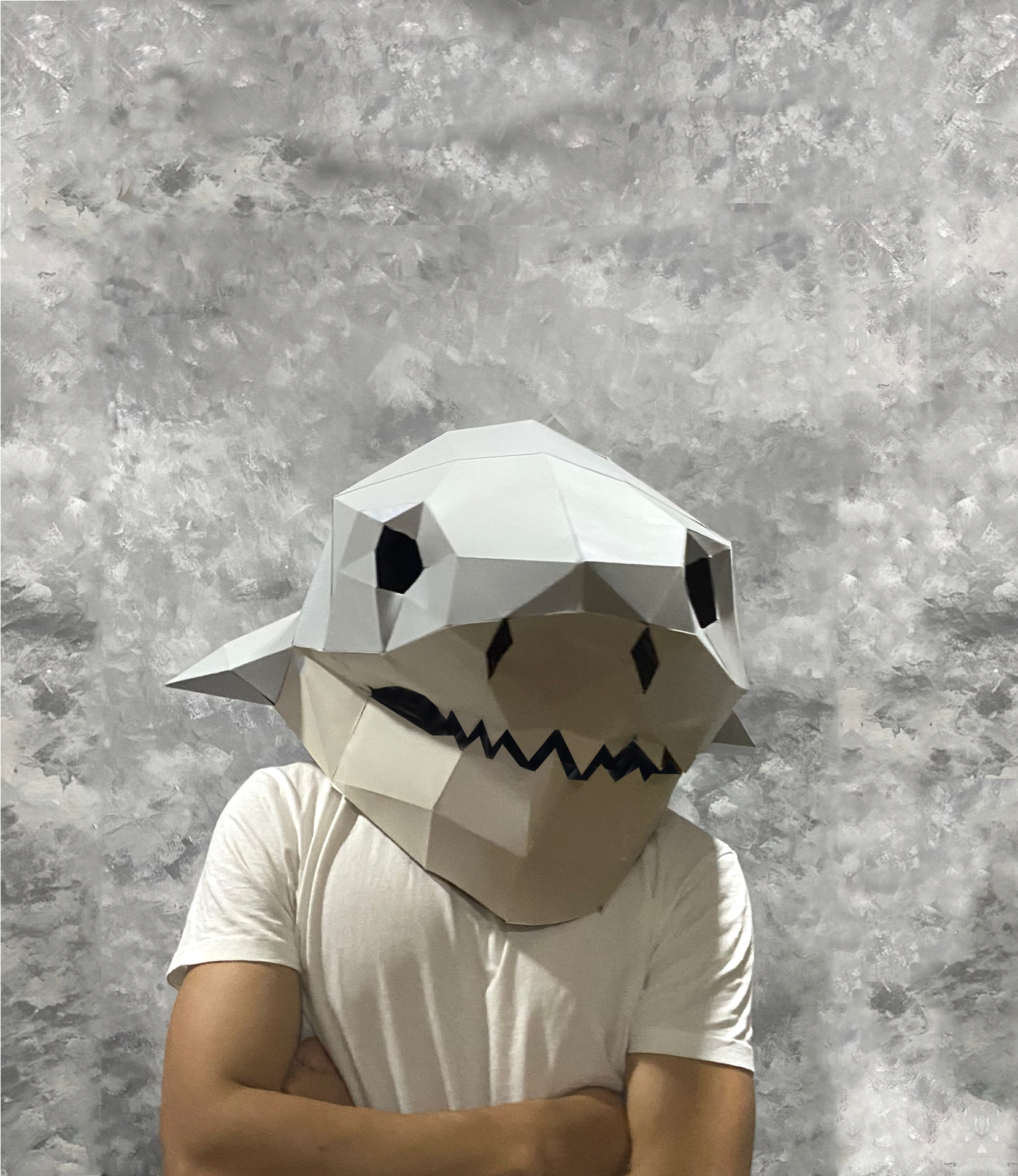 TIBURON HALLOWEN MASK - PAPERCRAFT - Imagen 3