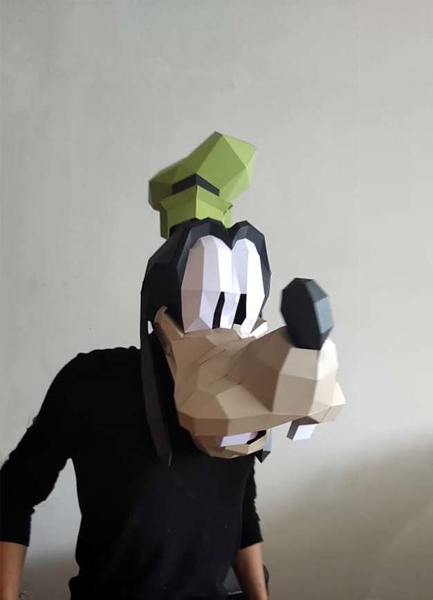 GOOFY PAPERCRAFT HALLOWEEN MASK