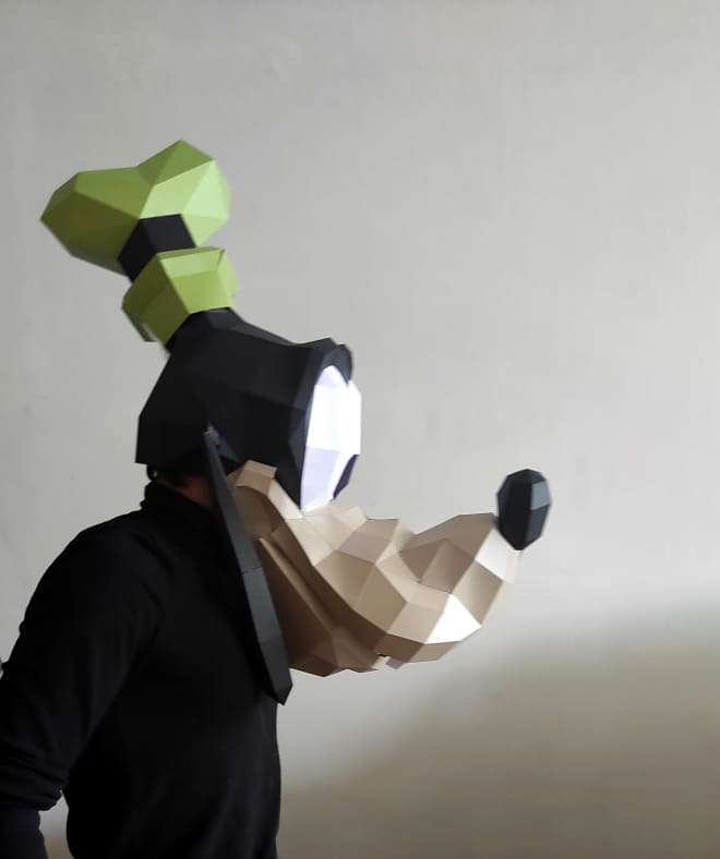 GOOFY PAPERCRAFT HALLOWEEN MASK - Imagen 2