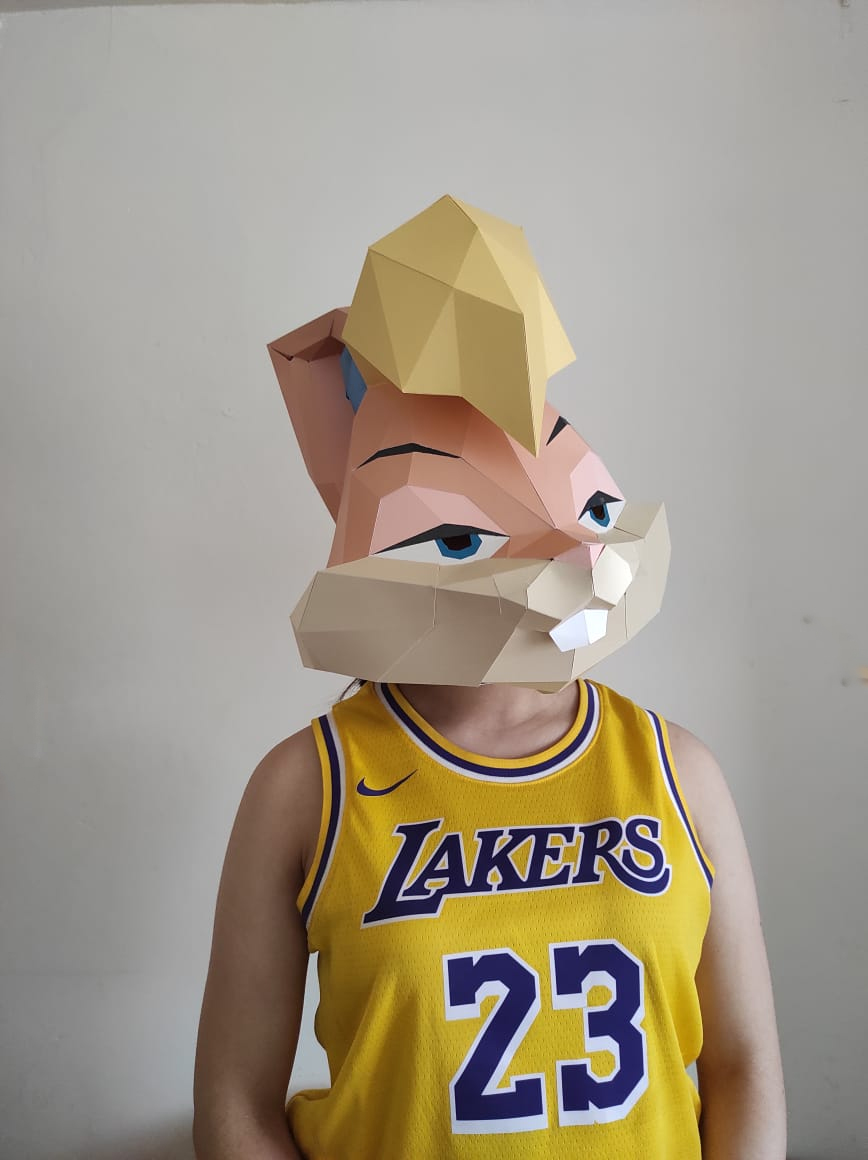 LOLA BUNNY PAPERCRAFT MASK - Imagen 4