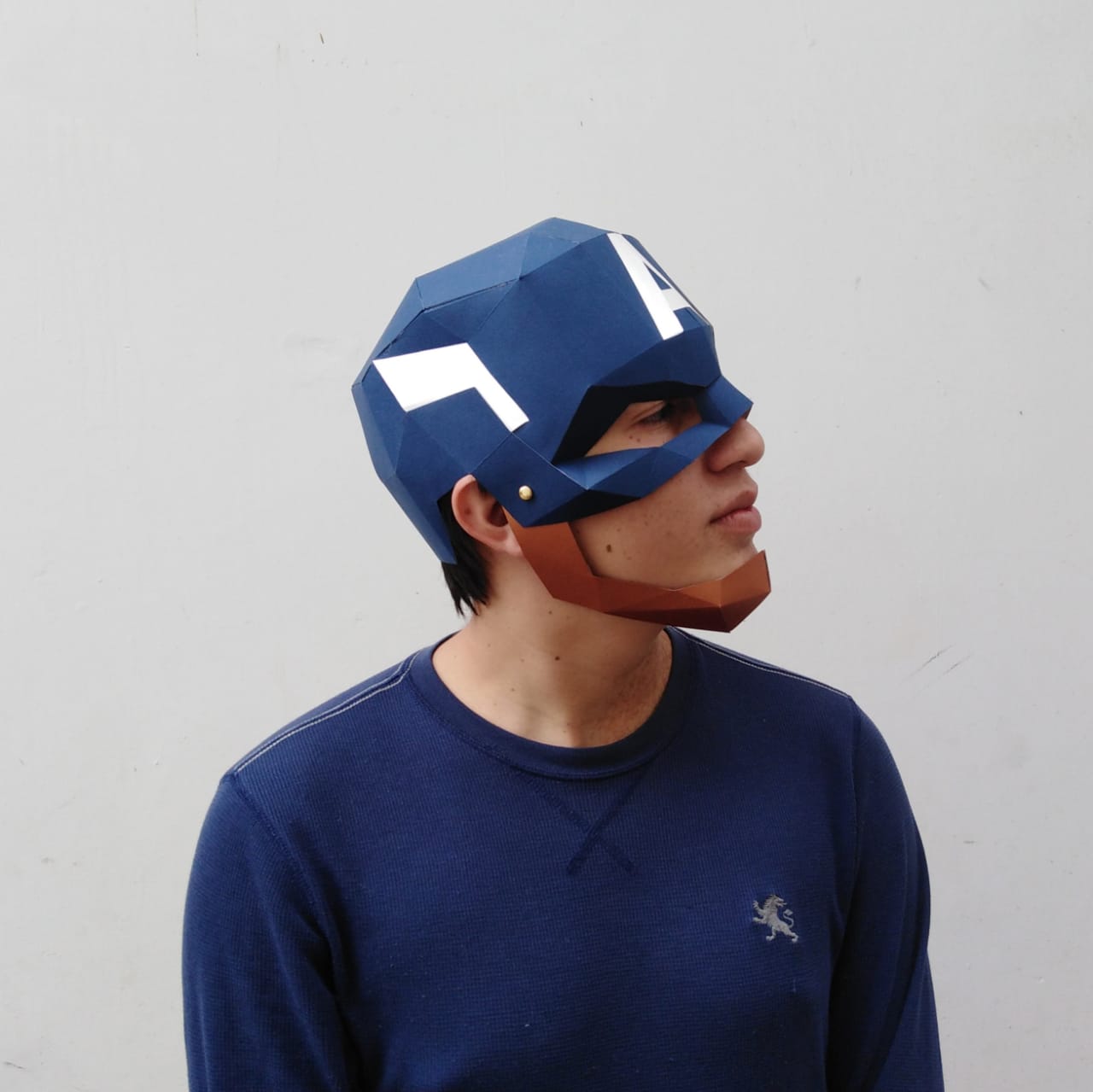 CAPITAN AMERICA PAPERCRAFT HALLOWEEN MASK - Imagen 4