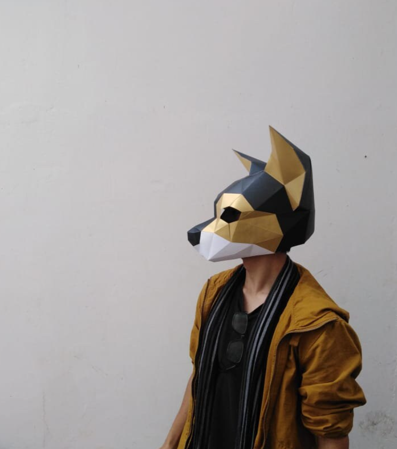 CHIGUAGUA MASK PAPERCRAFT