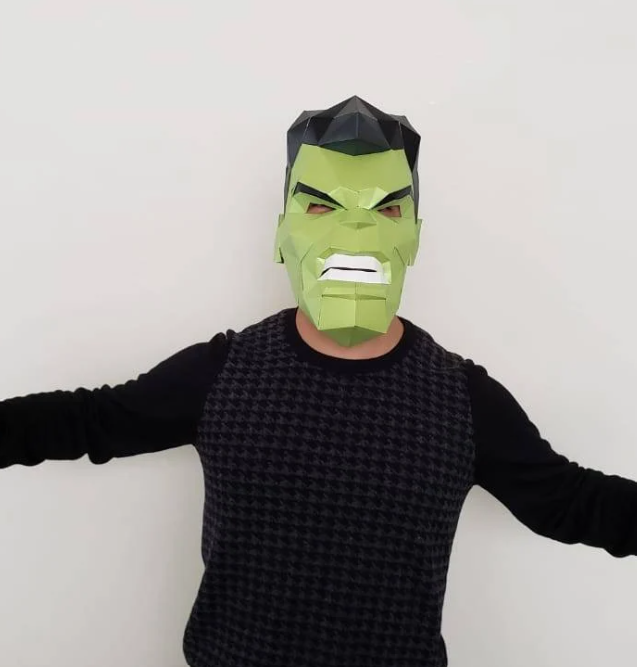 HULK HALLOWEEN PAPERCRAFT MASK