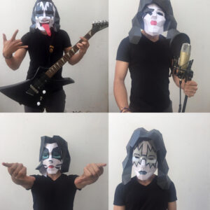 KISS MASK PAPERCRAFT HALLOWEEN COSTUME