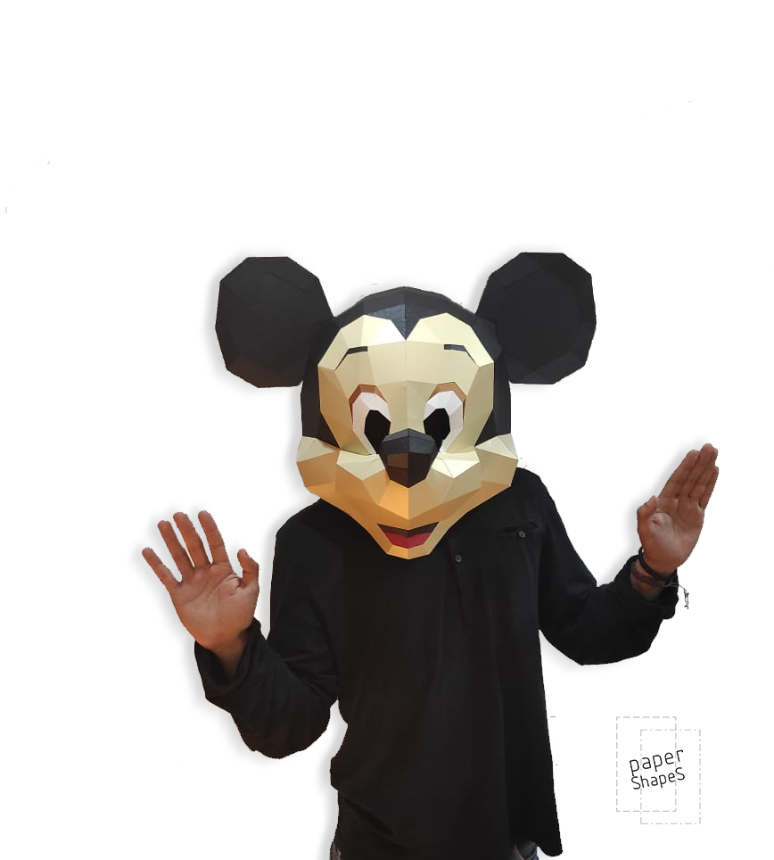 MICKEY MOUSE PAPERCRAFT MASK