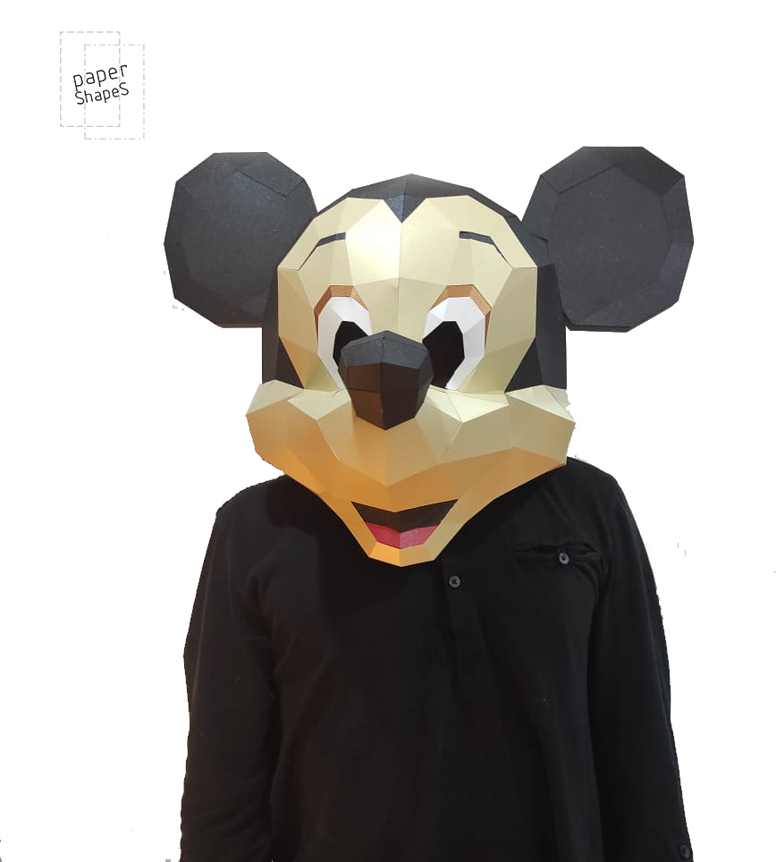 MICKEY MOUSE PAPERCRAFT MASK - Imagen 2