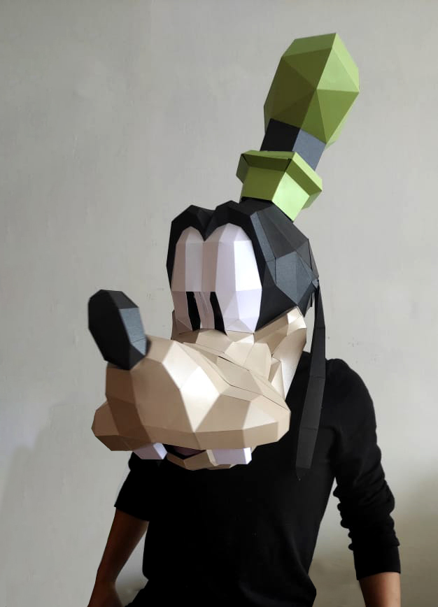 GOOFY PAPERCRAFT HALLOWEEN MASK - Imagen 3