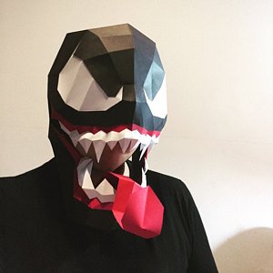 VENOM HALLOWEEN MASK PAPERCRAFT