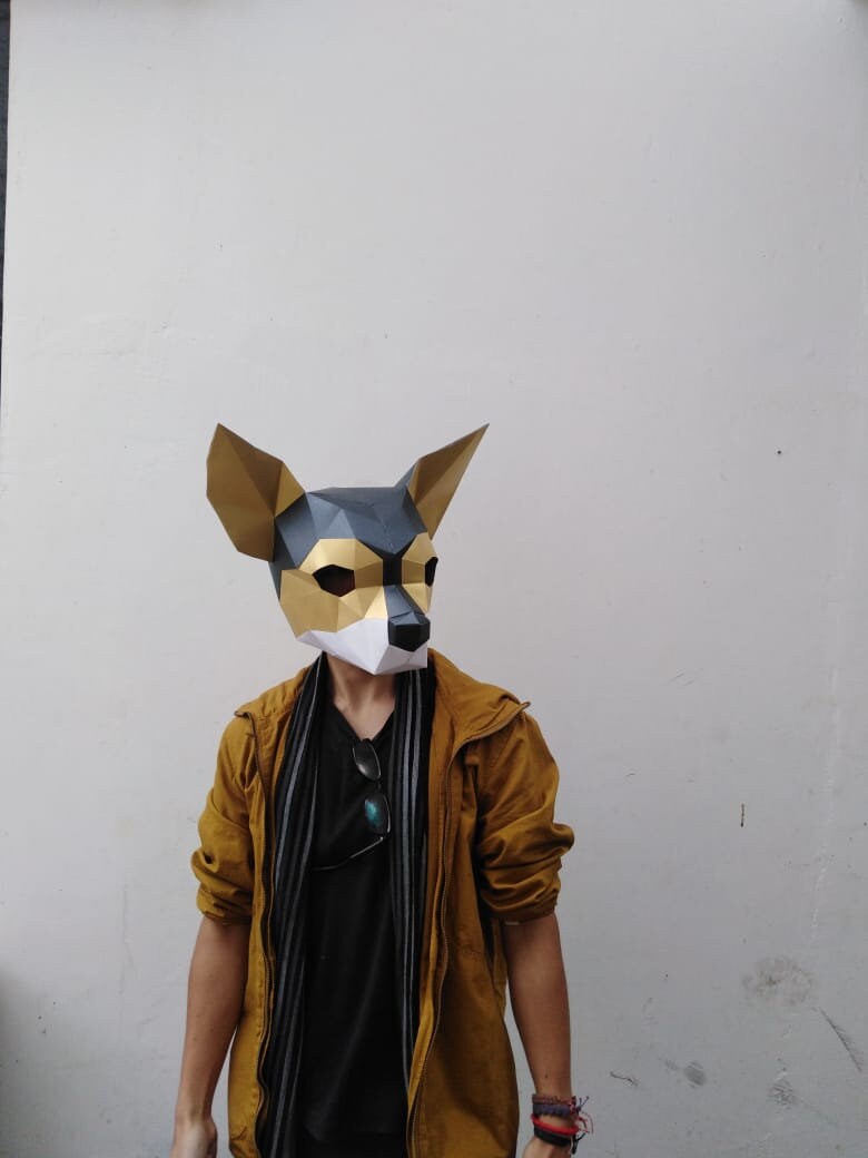 CHIGUAGUA MASK PAPERCRAFT - Imagen 2