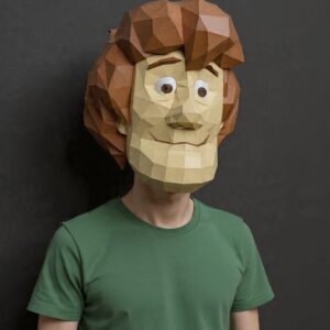 Shaggy - Scooby doo mask - cosplay template