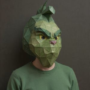 GRINCH NAVIDAD DIY MASK/ TEMPLATE