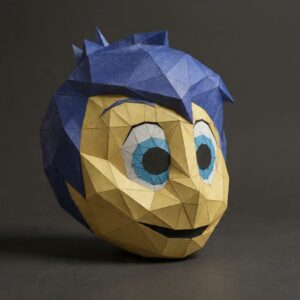 ALEGRÍA INTENSAMENTE PAPERCRAFT MASK DIY