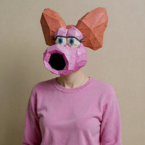 BIRDO MARIO BROS PAPERCRAFT MASK