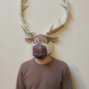 SVEN FROZEN MASK  DIY TEMPLATE