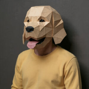 GOLDEN RETRIEVER PAPERCRAFT MASK