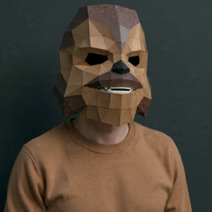 CHEWBACCA STAR WARS MASK DIY TEMPLATE