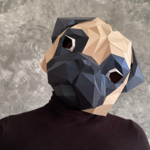 PUG PAPERCRAFT MASK DIY TEMPLATE