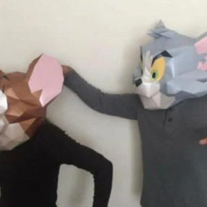 TOM Y JERRY PAPERCRAFT MASK